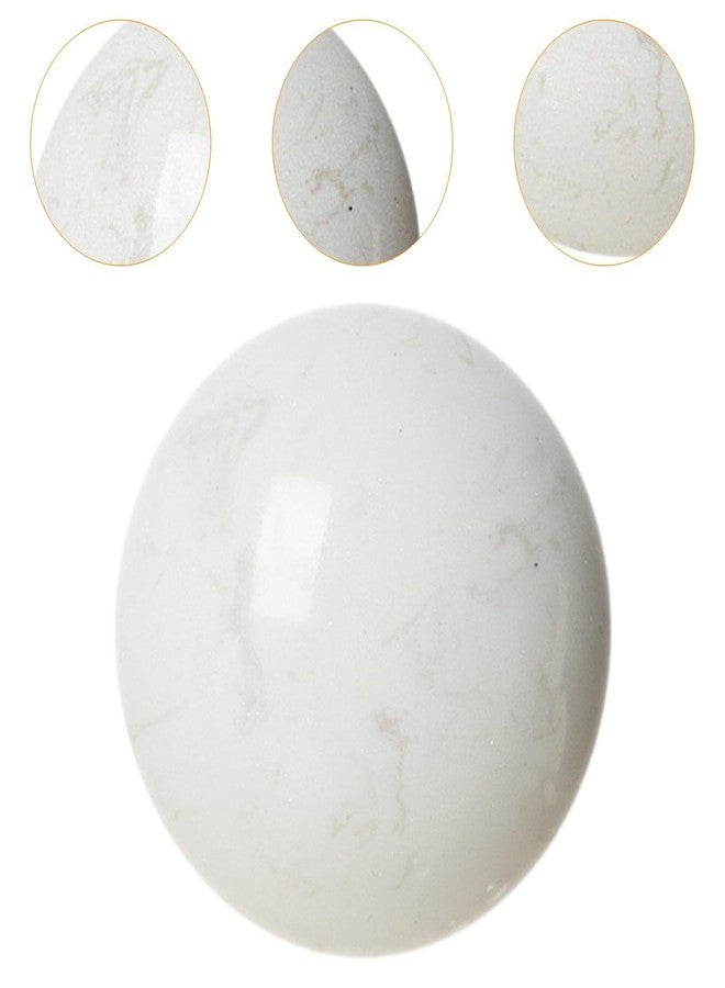 IEUDNS 10cm White Marble Ball Sphere Ball Aesthetic Modern Tabletop Decoration Table Centerpieces Ball for Dining Room Multipurpose - Image 2